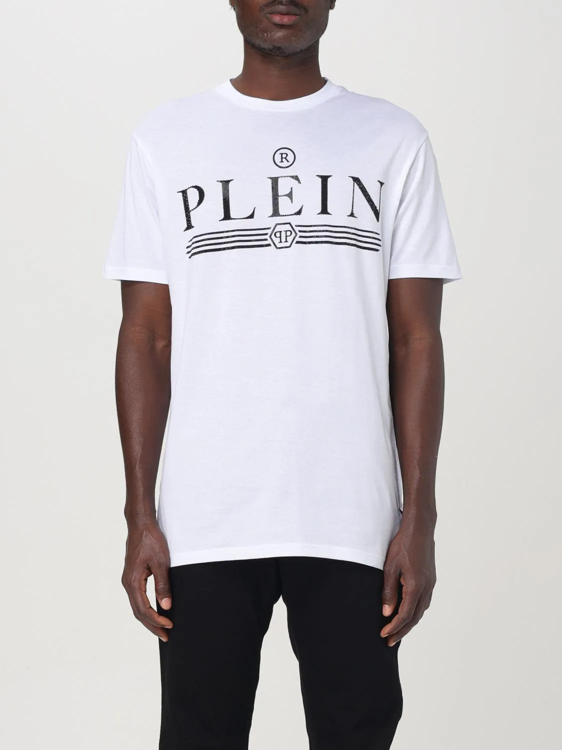 T-shirt con logo di strass Philipp Plein