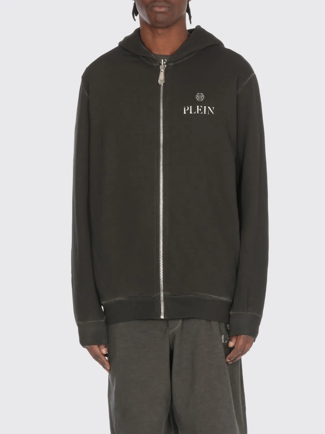 Felpa con cappuccio e zip Philipp Plein