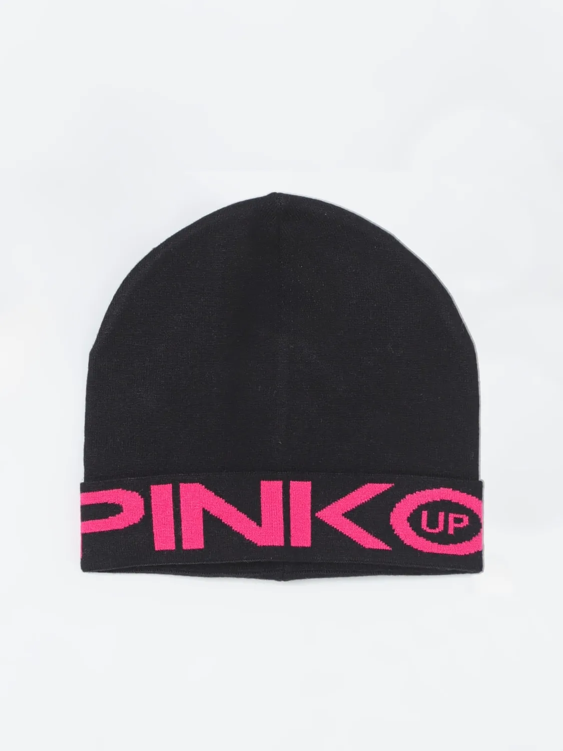 Cappello Pinko in maglia con logo jacquard