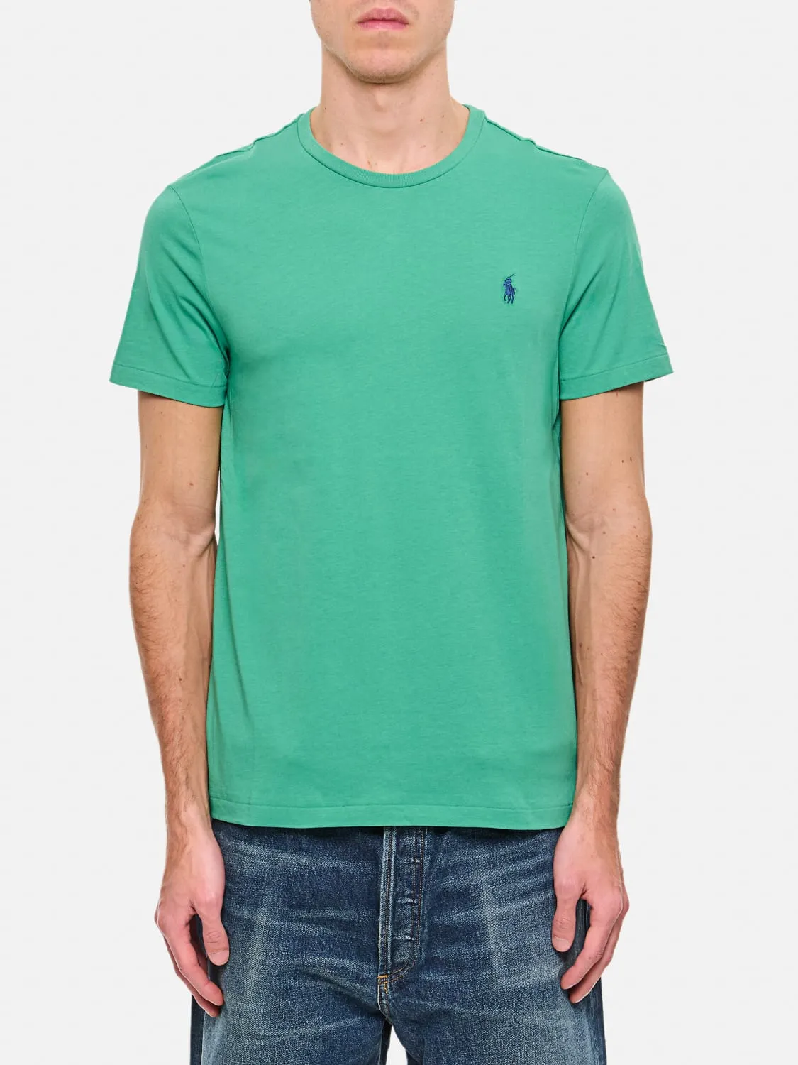 T-shirt basic in cotone con mini logo Polo Ralph Lauren