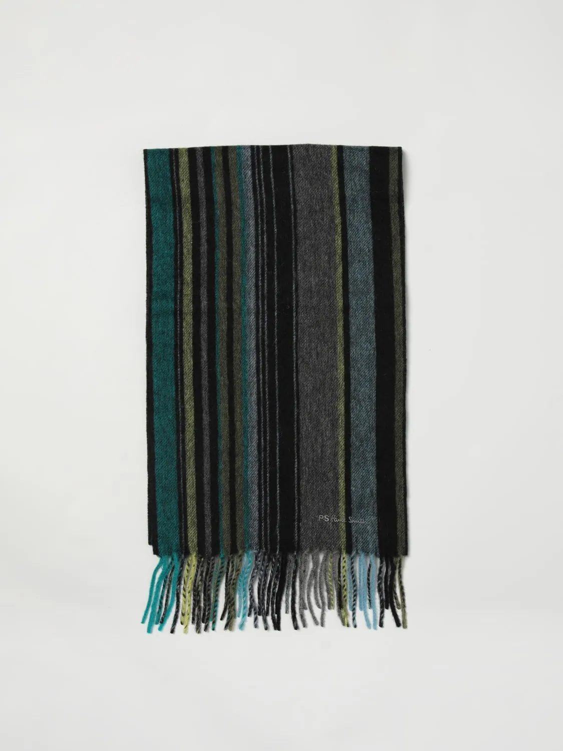 Sciarpa PS Paul Smith in lana a righe multicolor