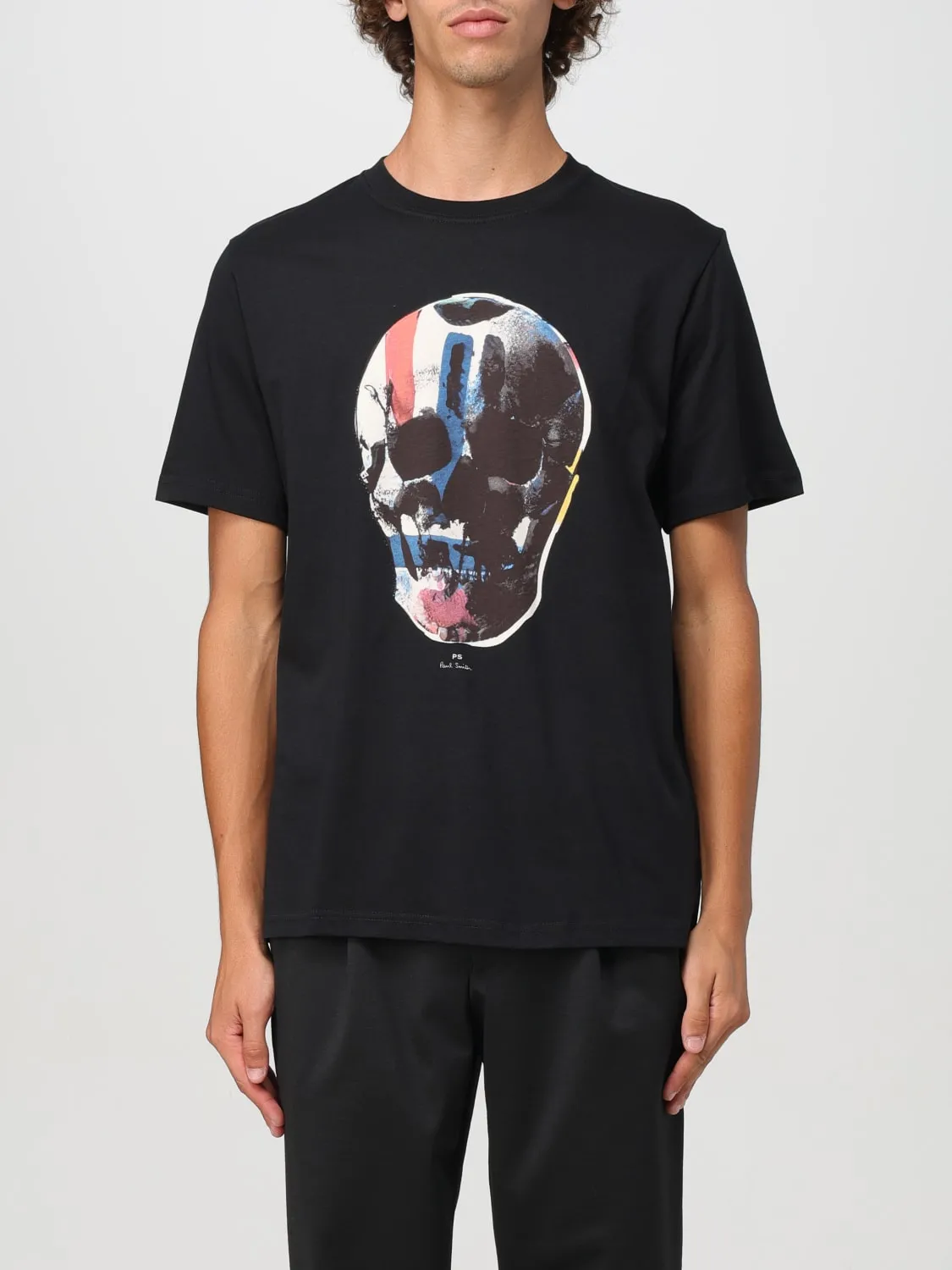 T-shirt Skull PS Paul Smith in cotone organico con stampa grafica