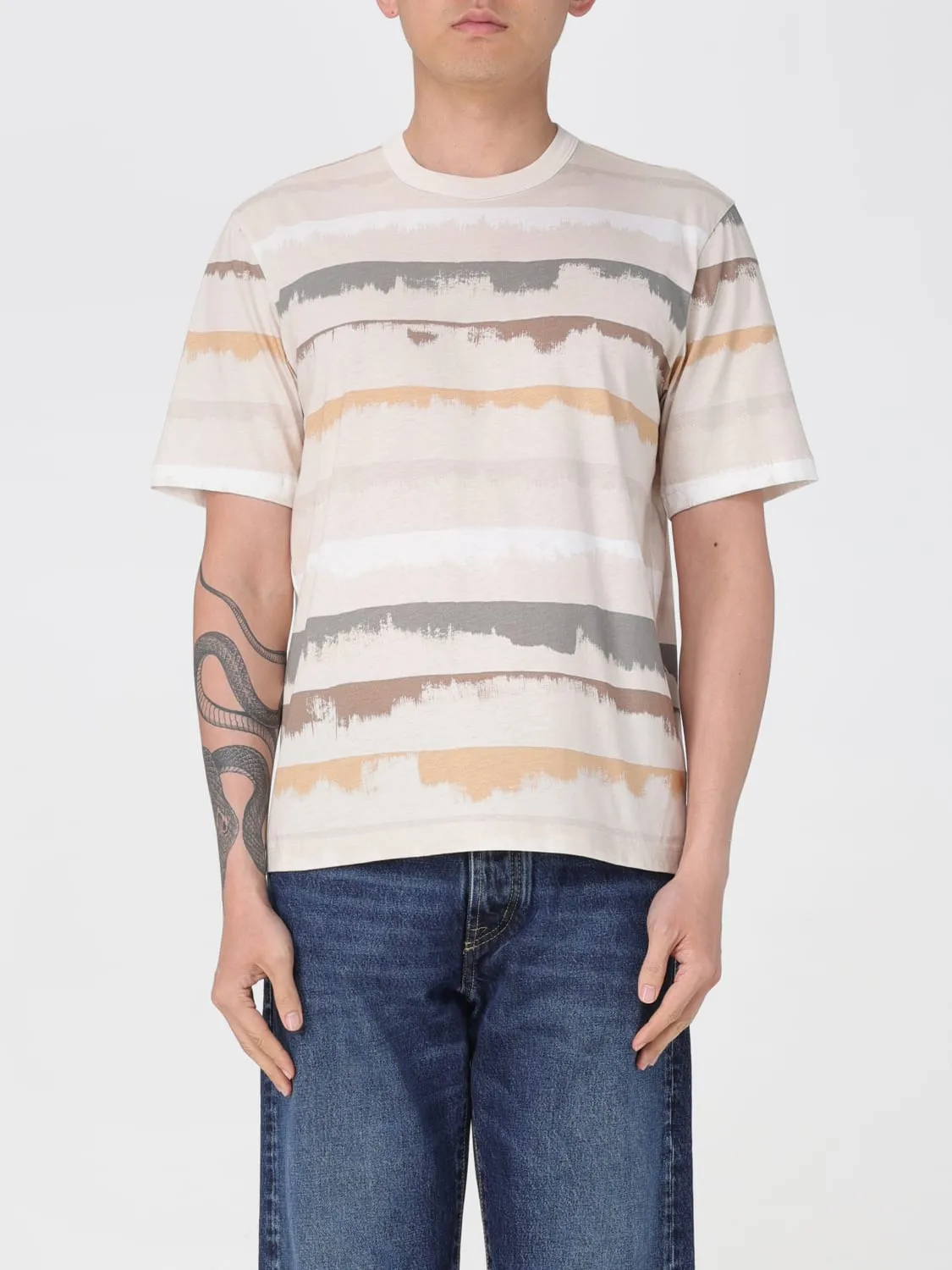 T-shirt PS Paul Smith in cotone organico a righe