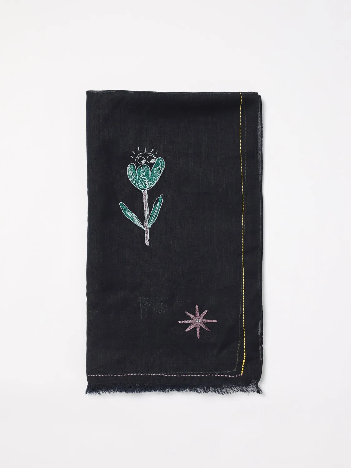 Sciarpa PS Paul Smith in lana con ricami all over