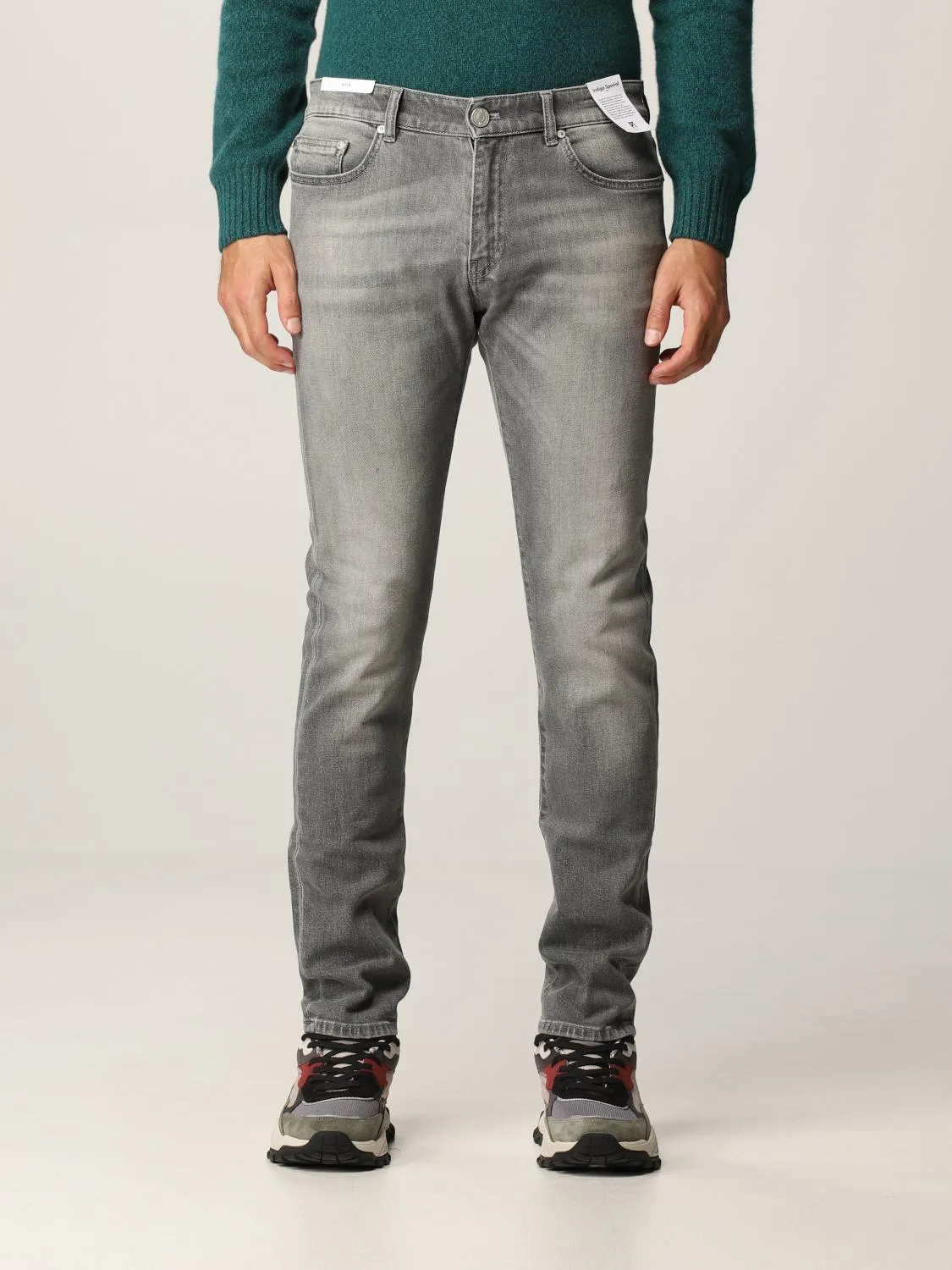 Jeans a 5 tasche Pt in denim washed