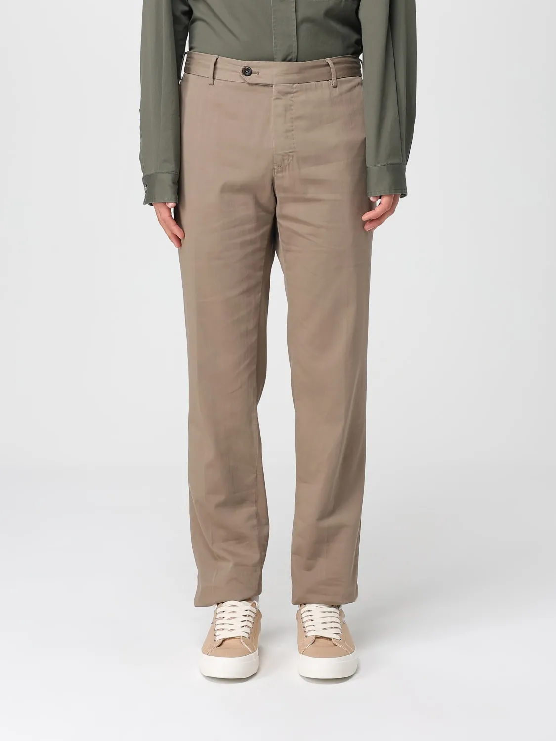 Pantalone classico PT Torino in misto cotone e seta