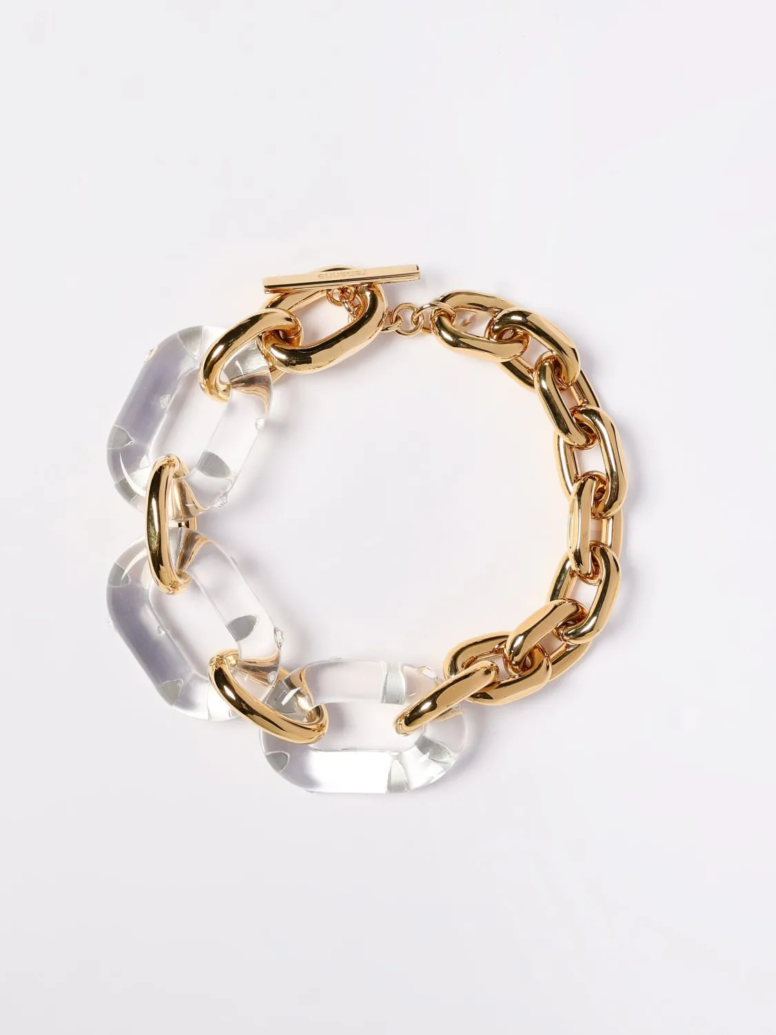 Collana Rabanne in maglia di alluminio e resina con strass