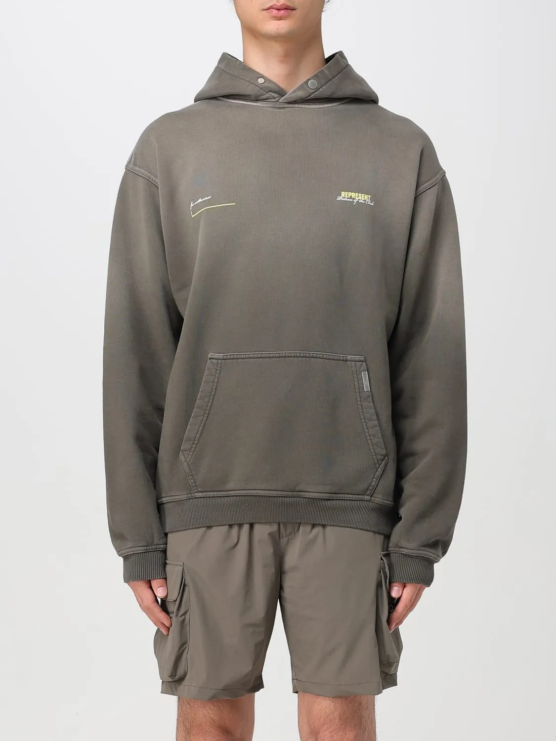 Felpa con cappuccio Represent con stampa logo