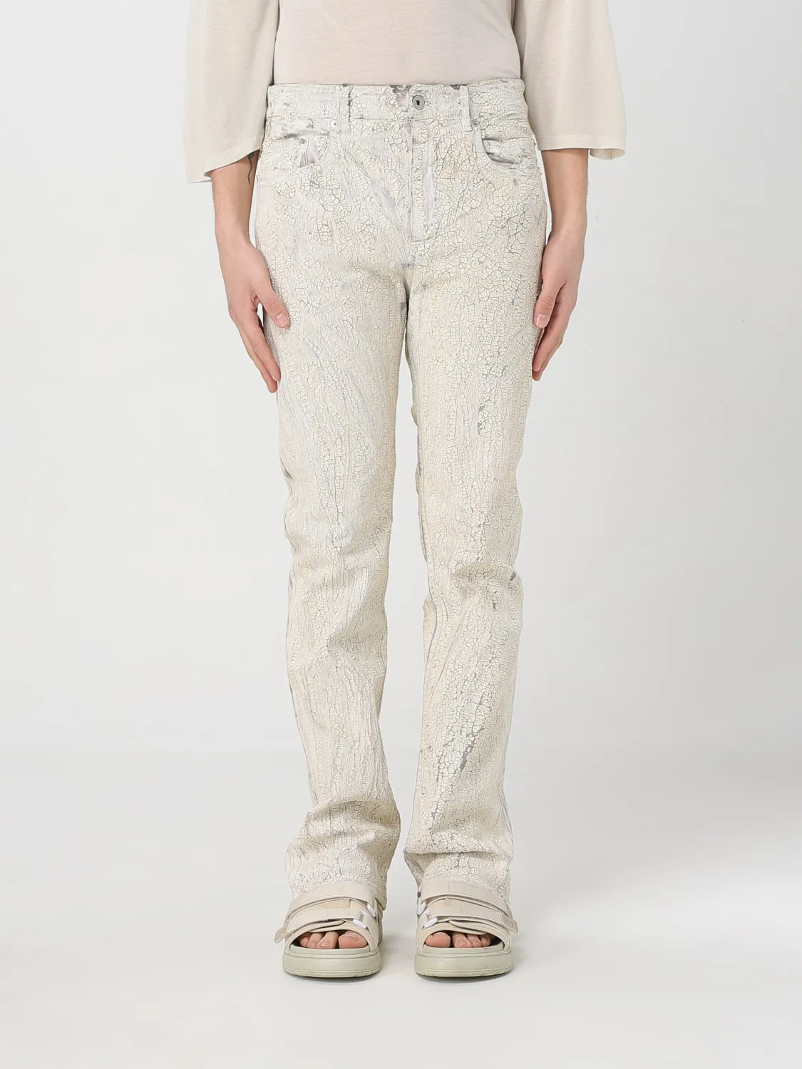 Jeans Rick Owens in denim cracklè