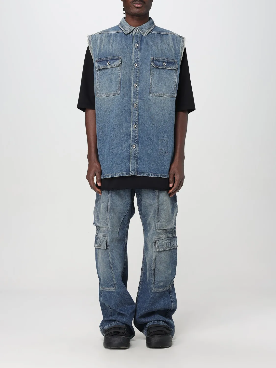 Gilet di jeans Rick Owens Drkshdw