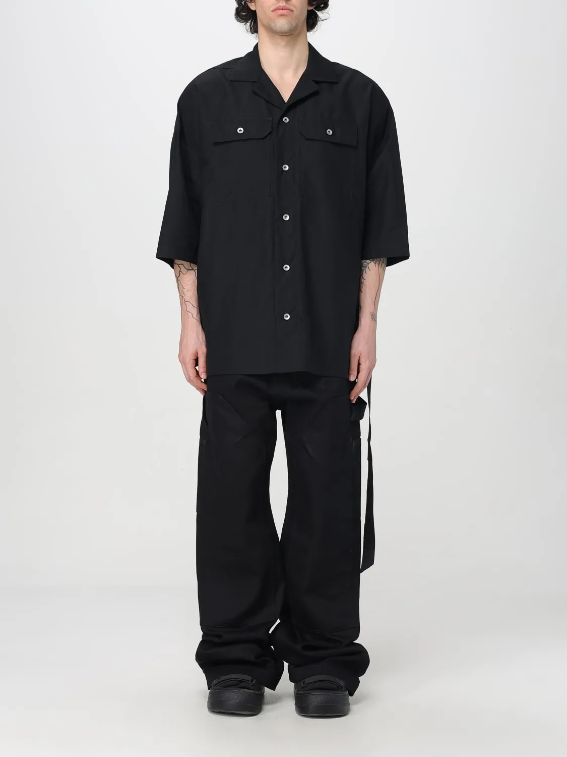 Camicia casual Rick Owens Drkshdw in twill