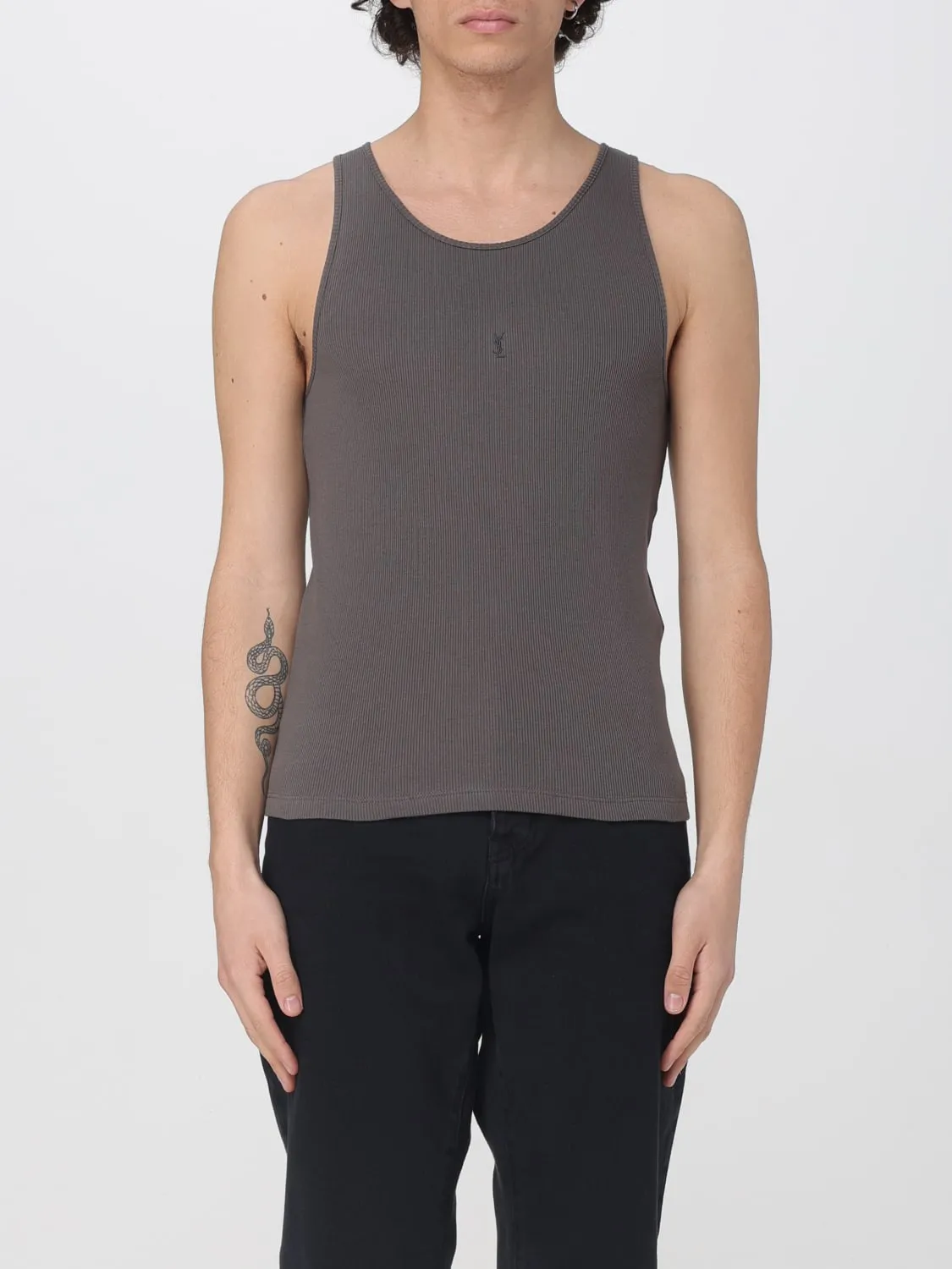 Canotta Cassandre Saint Laurent in cotone