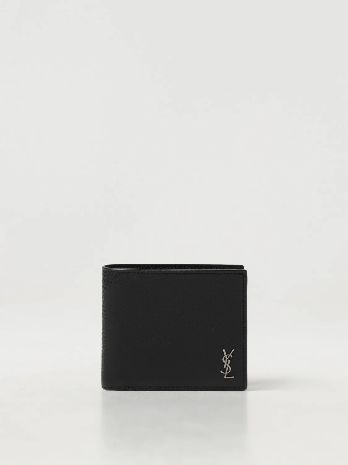 Portafoglio Saint Laurent in pelle a grana