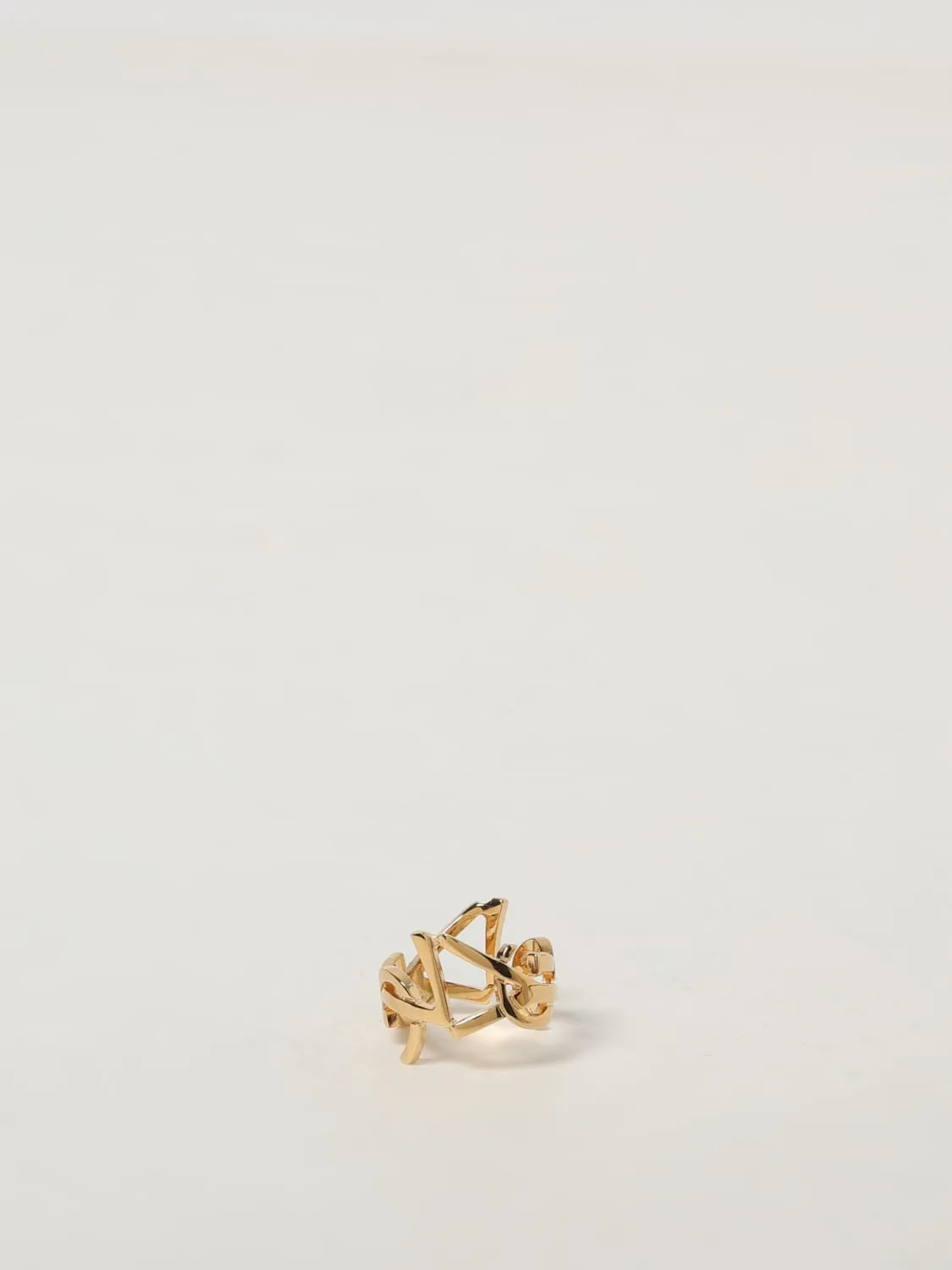 Anello ferma foulard Cassandre Saint Laurent in ottone