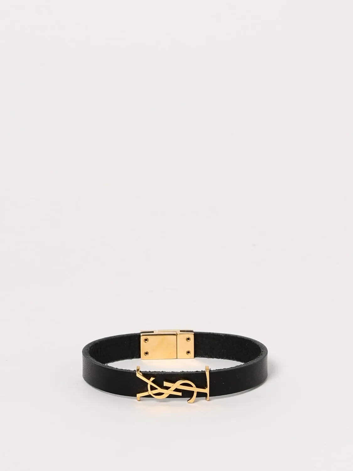 Bracciale Opyum Saint Laurent in pelle ed ottone
