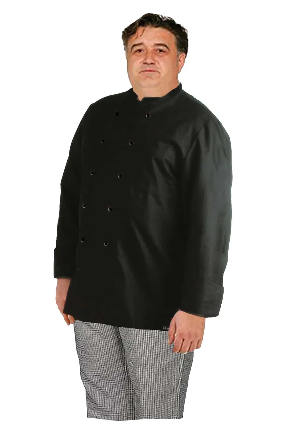 Schwarze Kochjacke Super Size