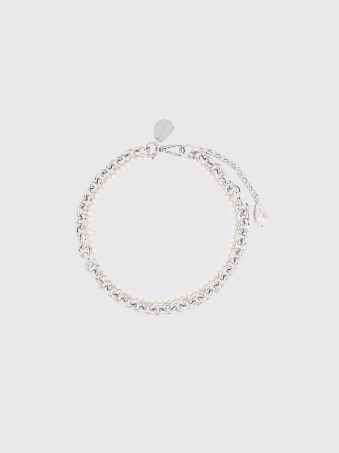 Choker Simone Rocha in ottone con perle sintetiche