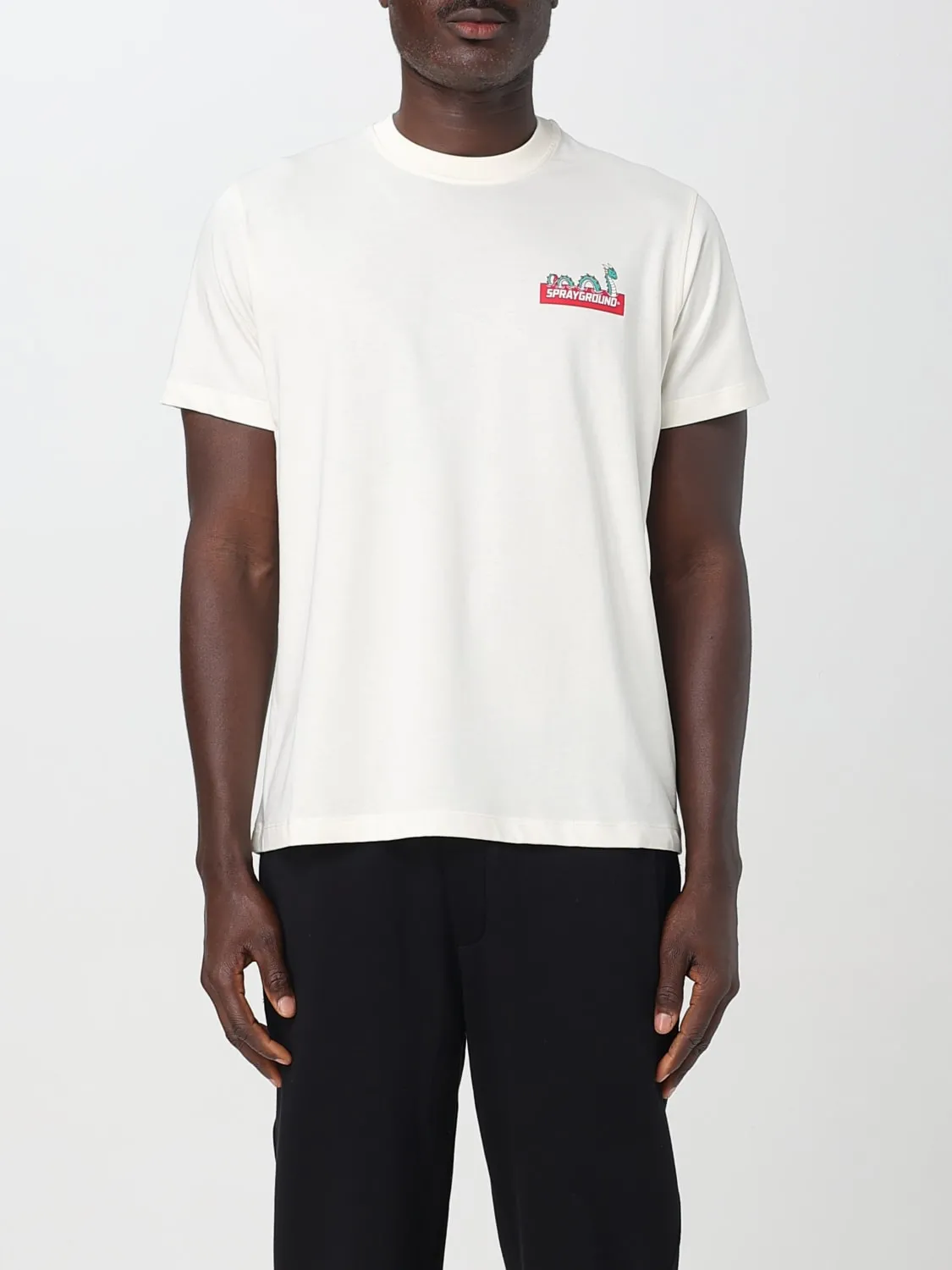 T-shirt basic Sprayground in cotone con logo