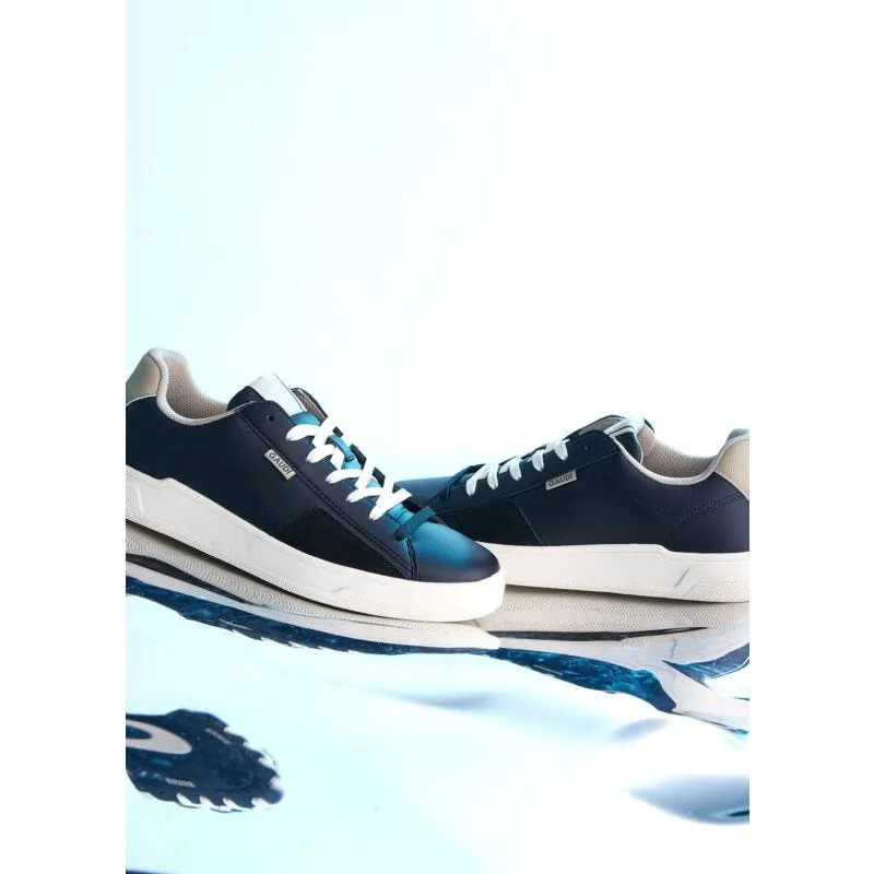 Sneaker blu in similpelle
