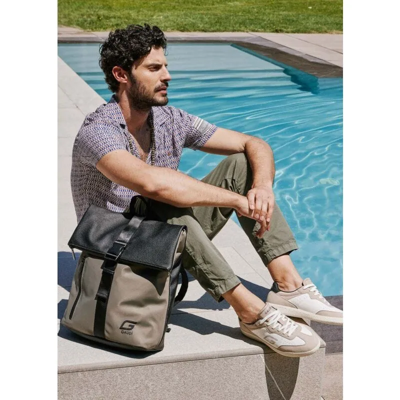 Zaino in nylon e similpelle