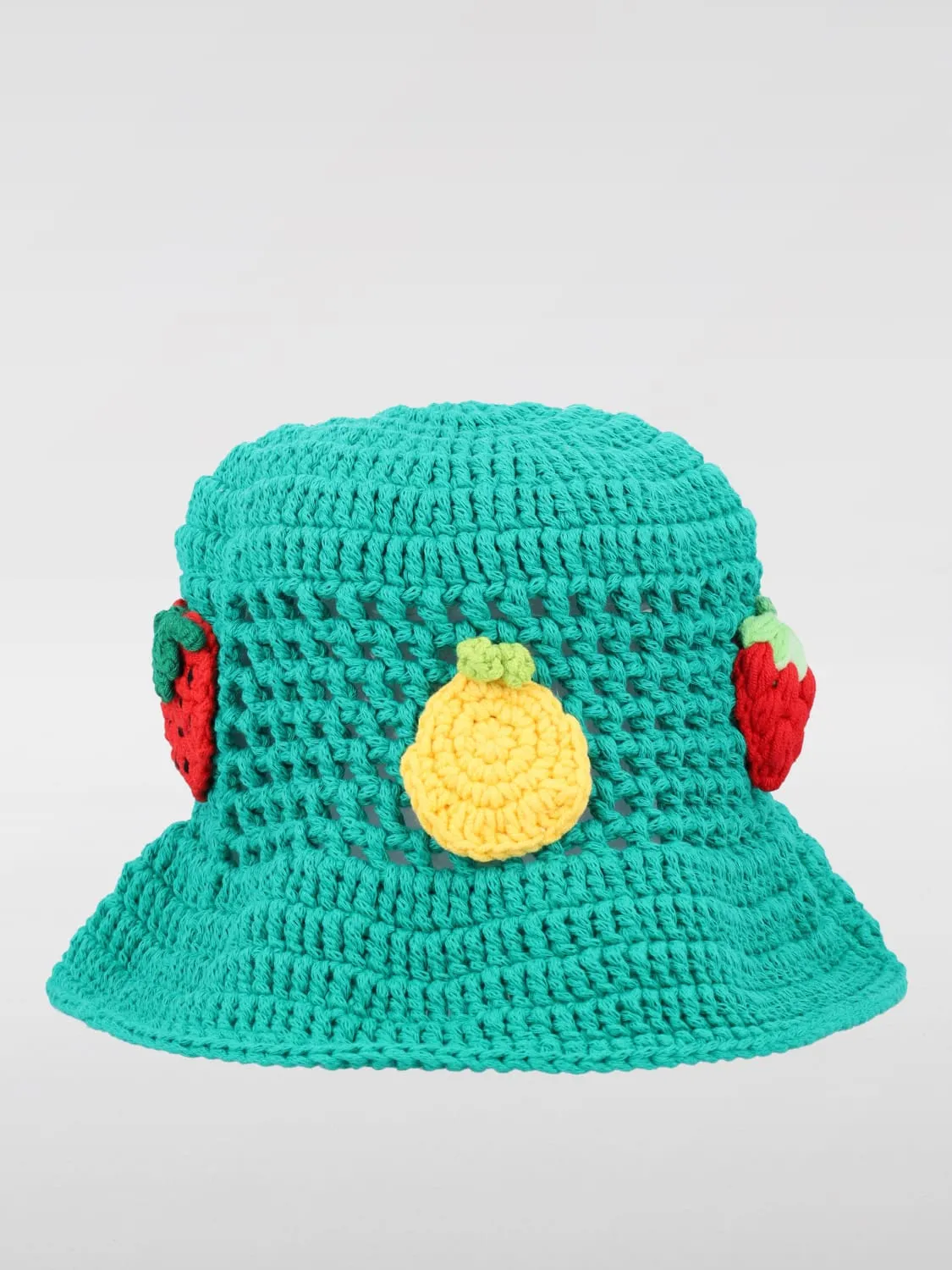 Cappello Stella McCartney Kids in cotone crochet con ricami