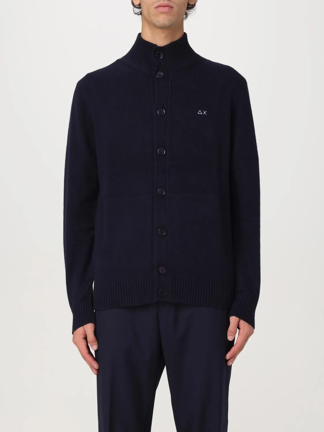 Cardigan SUN68 in misto lana