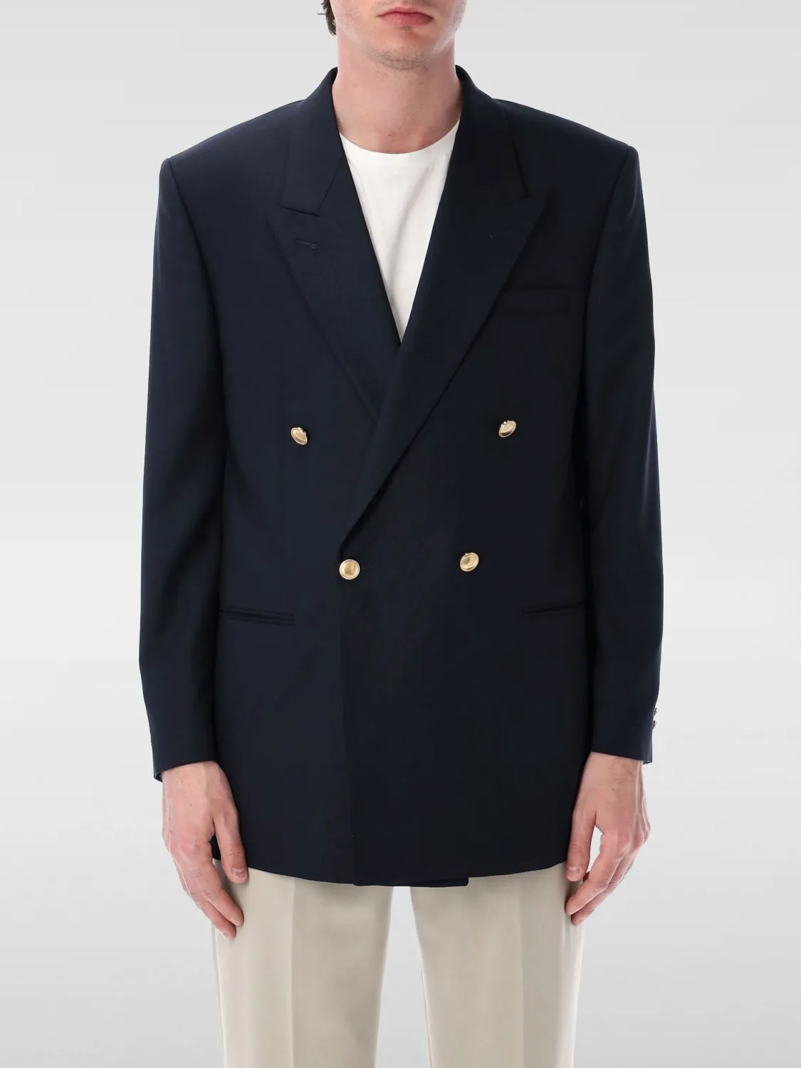 Blazer a doppiopetto di lana Sunflower