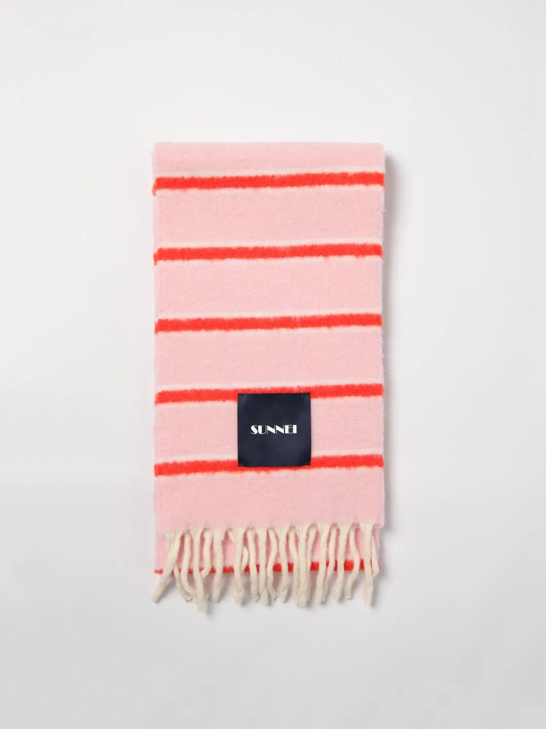 Sciarpa Sunnei in lana di alpaca con righe all over
