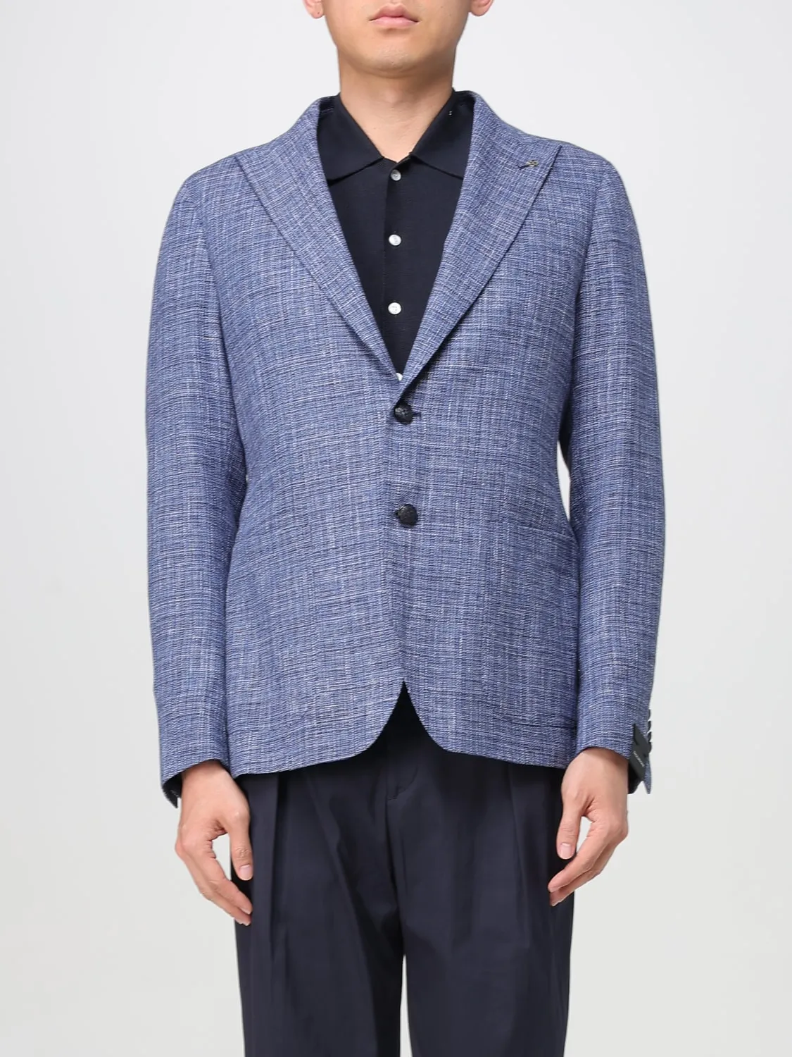 Blazer a monopetto in lana e lino Tagliatore