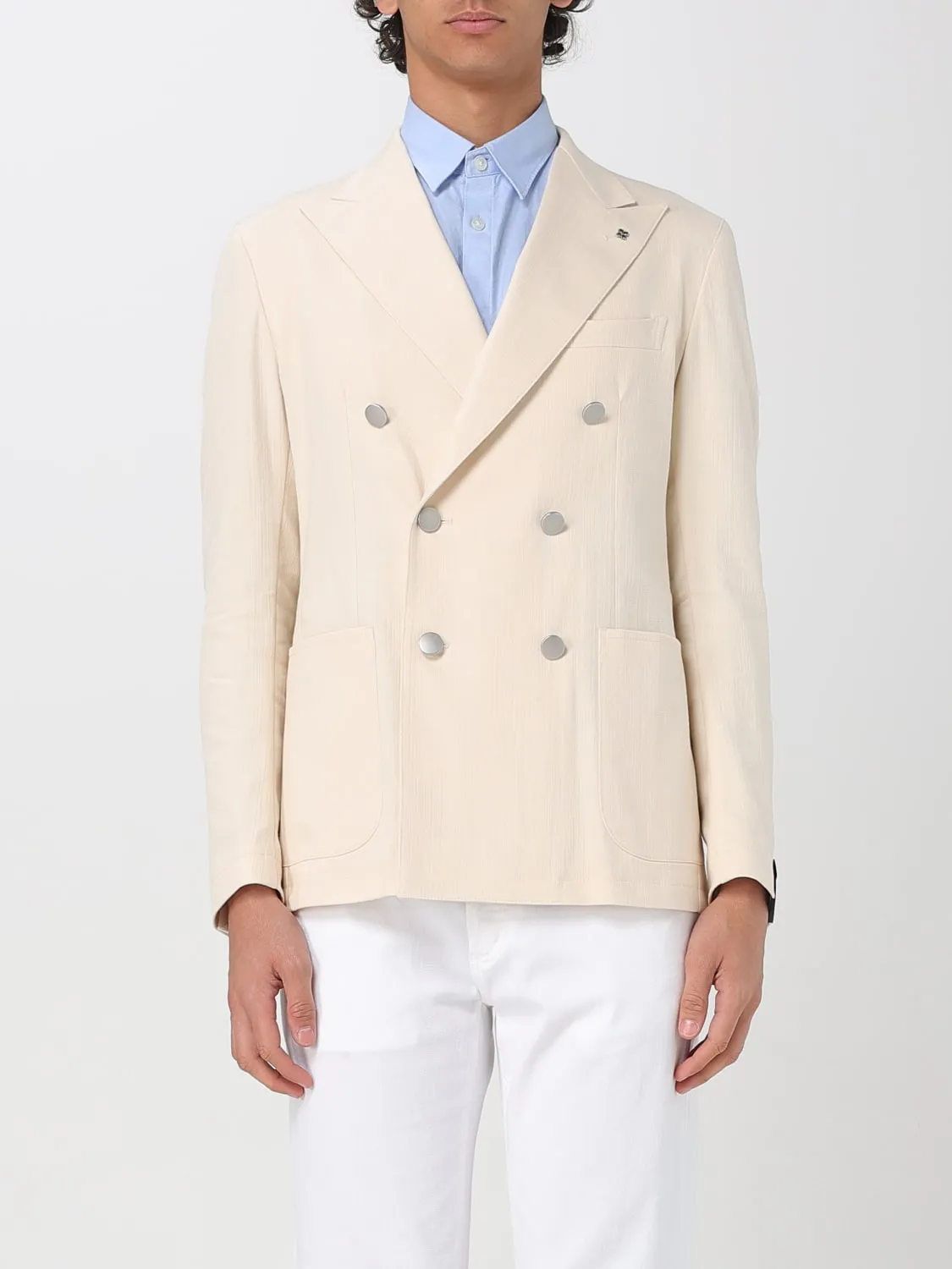 Blazer doppiopetto Tagliatore in misto cotone