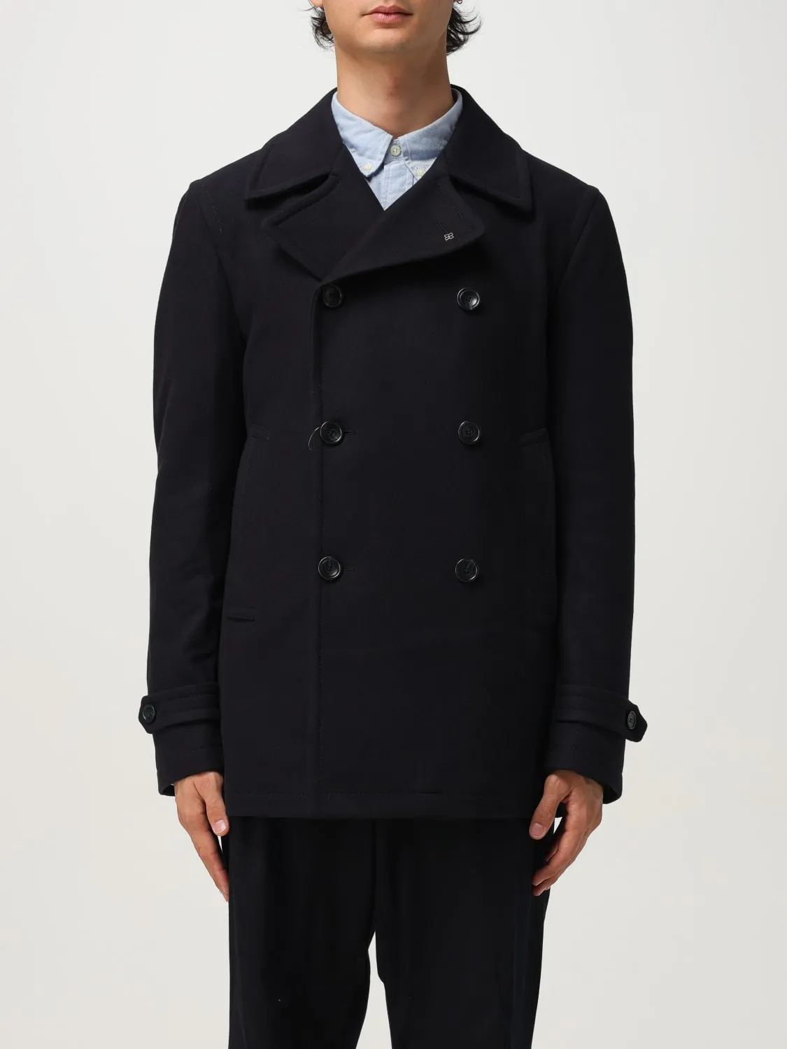 Caban doppiopetto Tagliatore in misto lana e cashmere