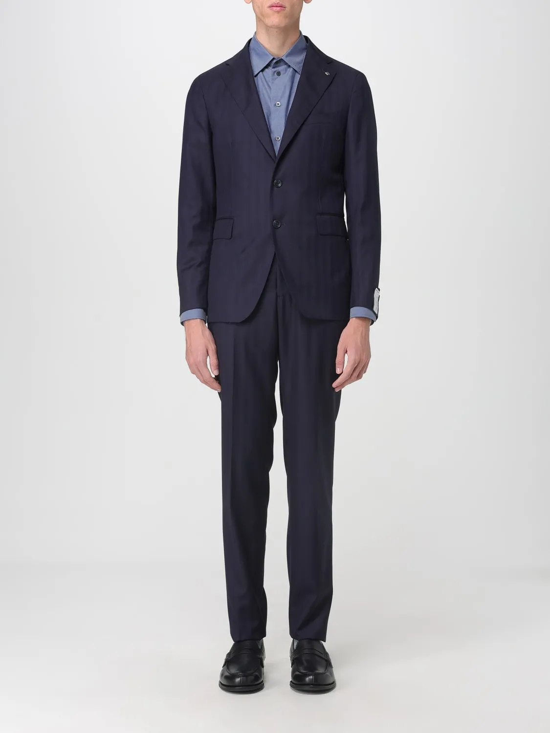 Abito Tagliatore in lana vergine con motivo gessato