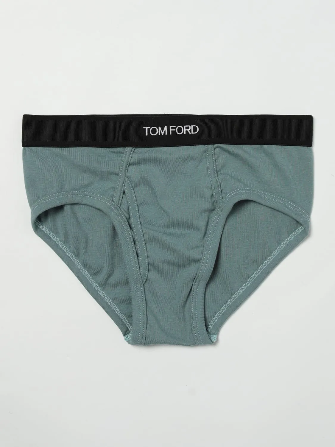 Slip intimo in cotone stretch con logo Tom Ford