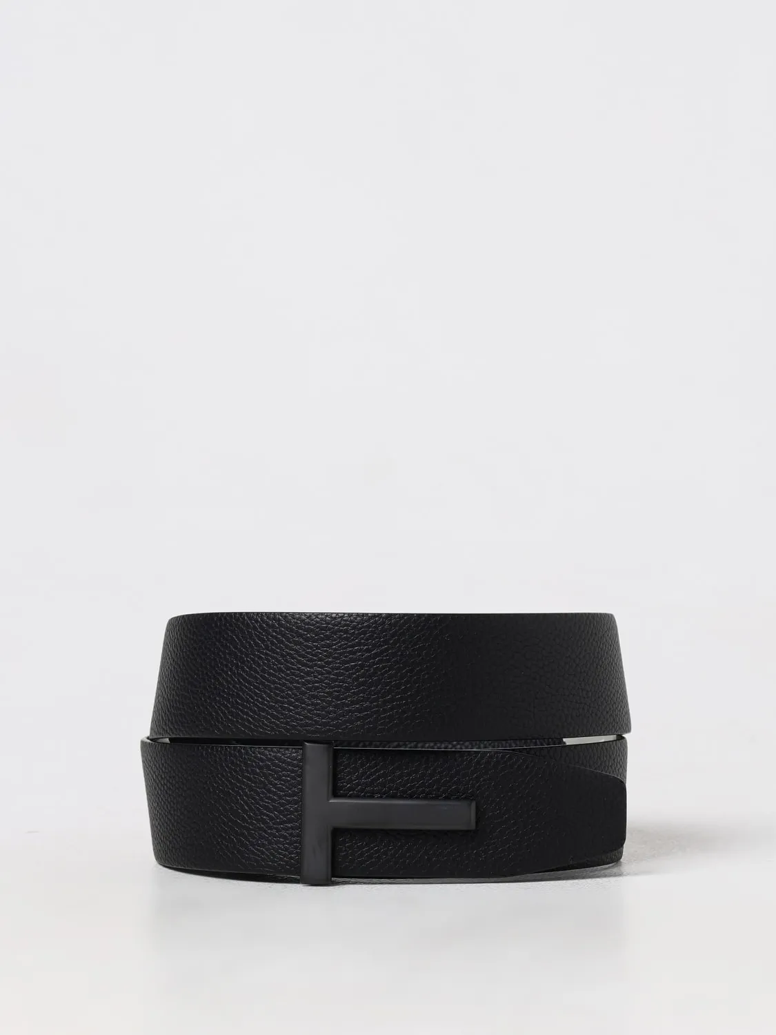 Cintura T Icon Tom Ford in pelle a grana