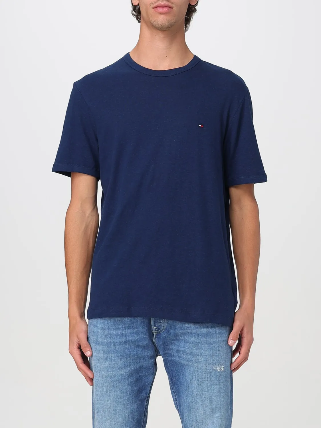 T-shirt basic con mini logo Tommy Hilfiger