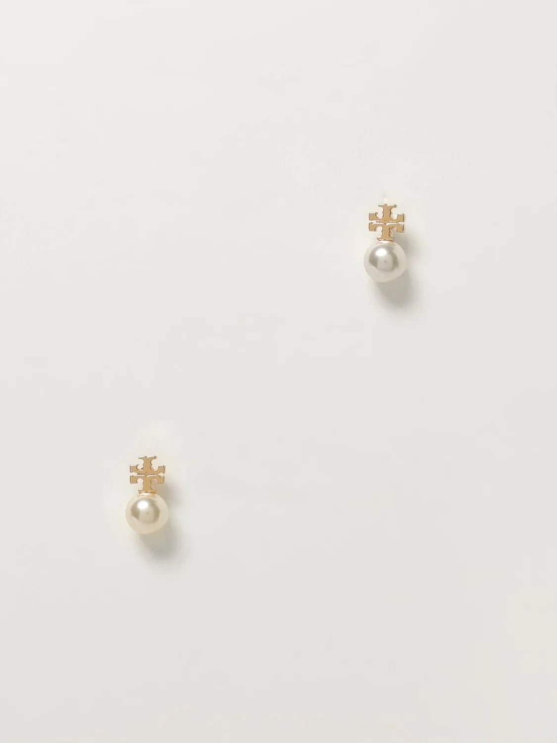 Orecchini Tory Burch in ottone cno perle sintetiche