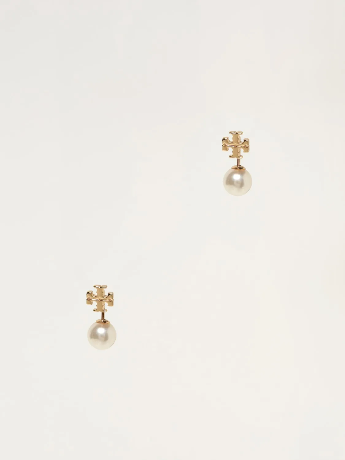 Orecchini Tory Burch in ottone con perle sintetiche