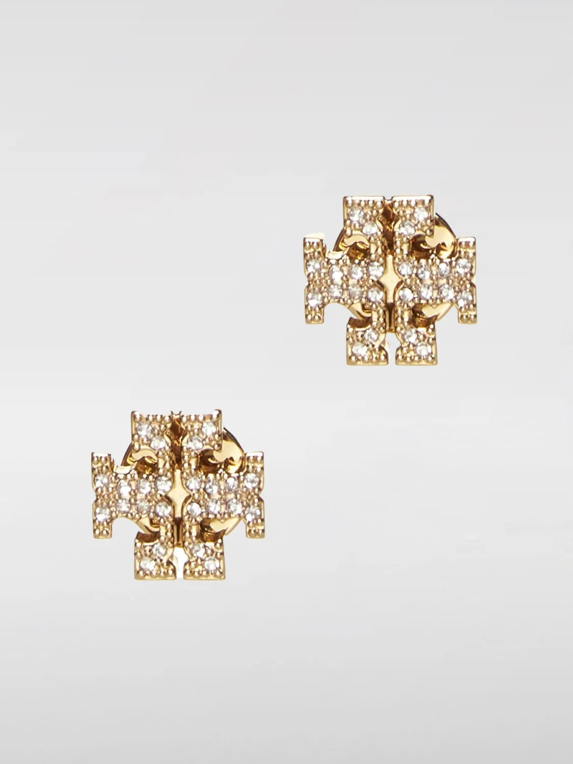 Orecchini Miller Tory Burch in ottone con strass incastonati