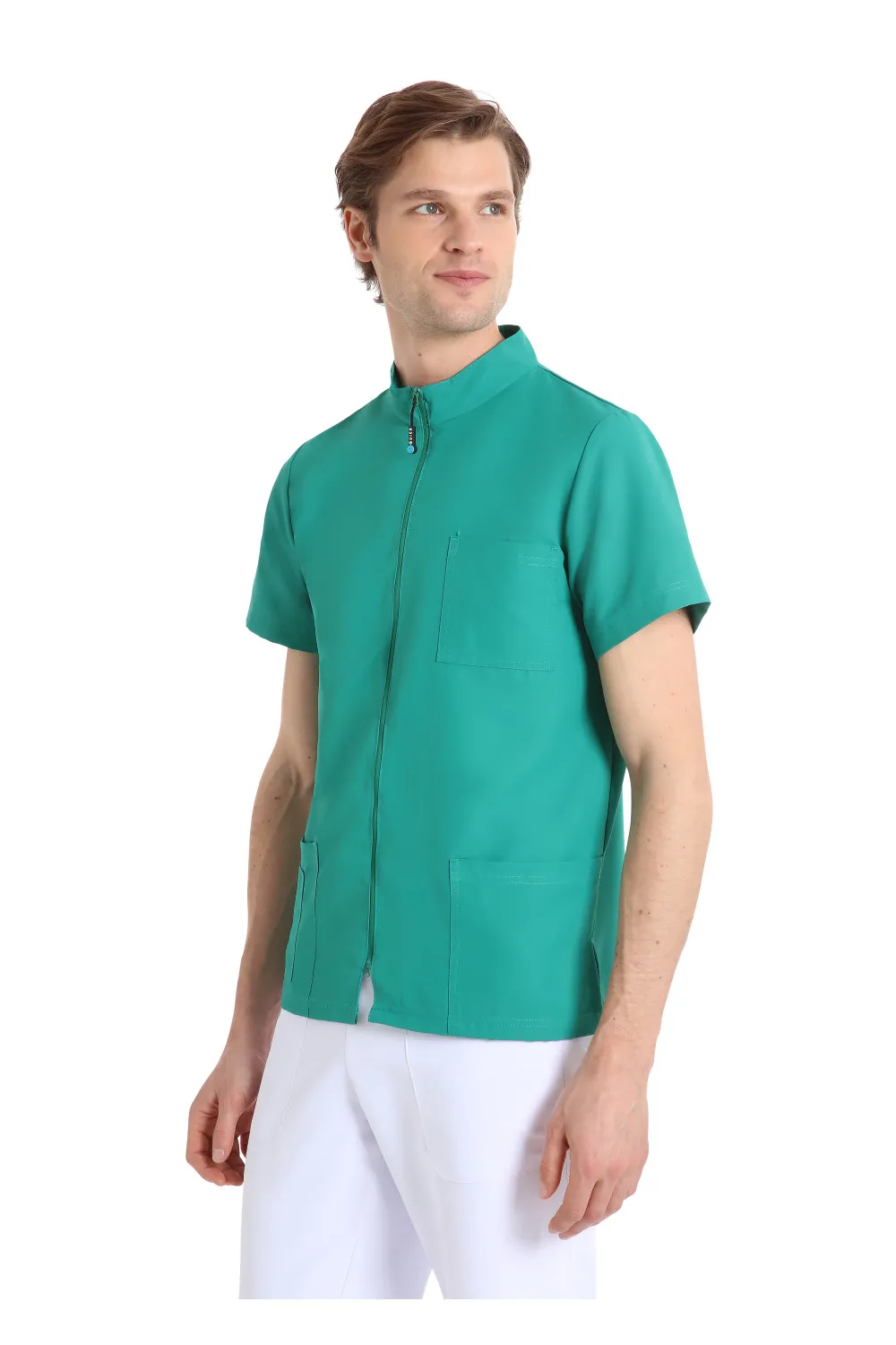 Blouse chirurgicale unisexe Next vert sans repassage