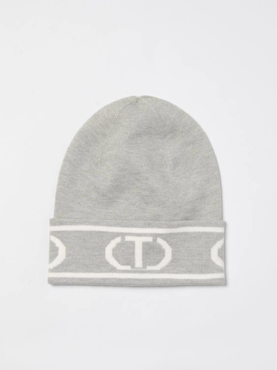 Cappello Oval T Twinset in maglia di viscosa