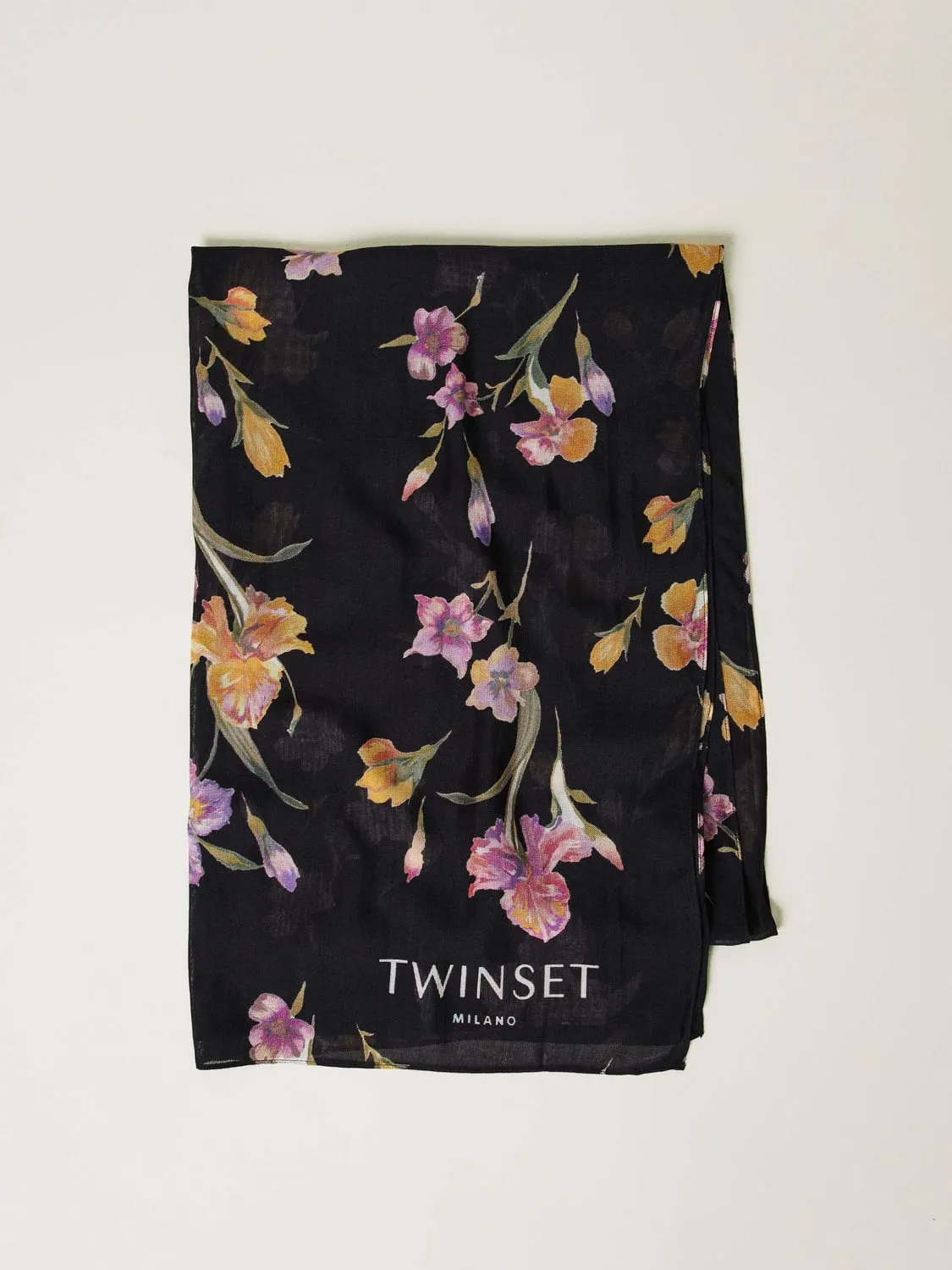 Sciarpa Twinset in viscosa con stampa floreale