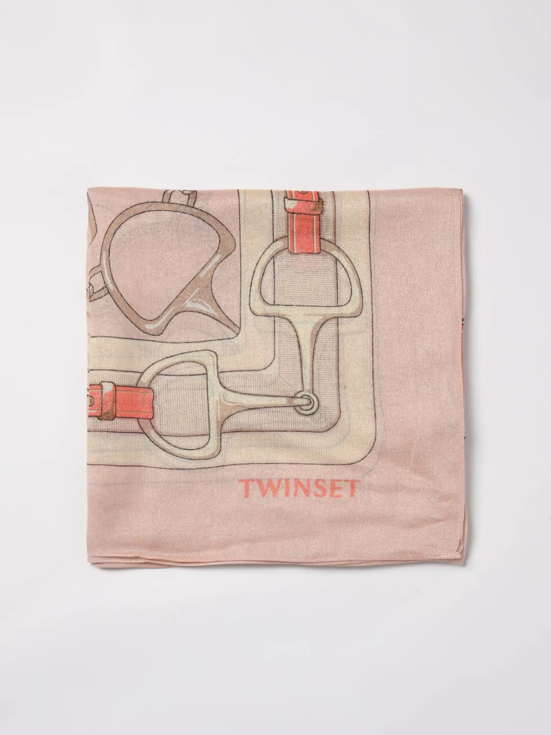 Sciarpa Twinset in viscosa con stampa catene