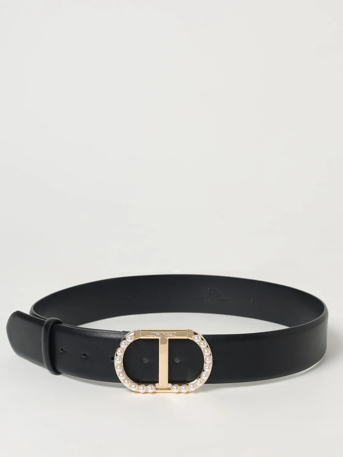 Cintura Oval T Twinset in pelle sintetica