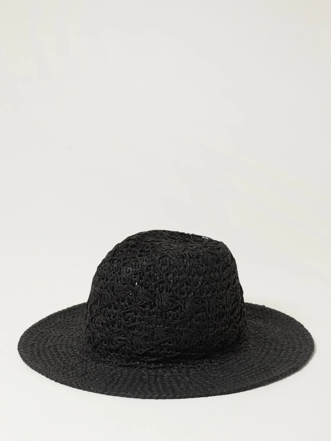 Cappello Twinset in rafia crochet