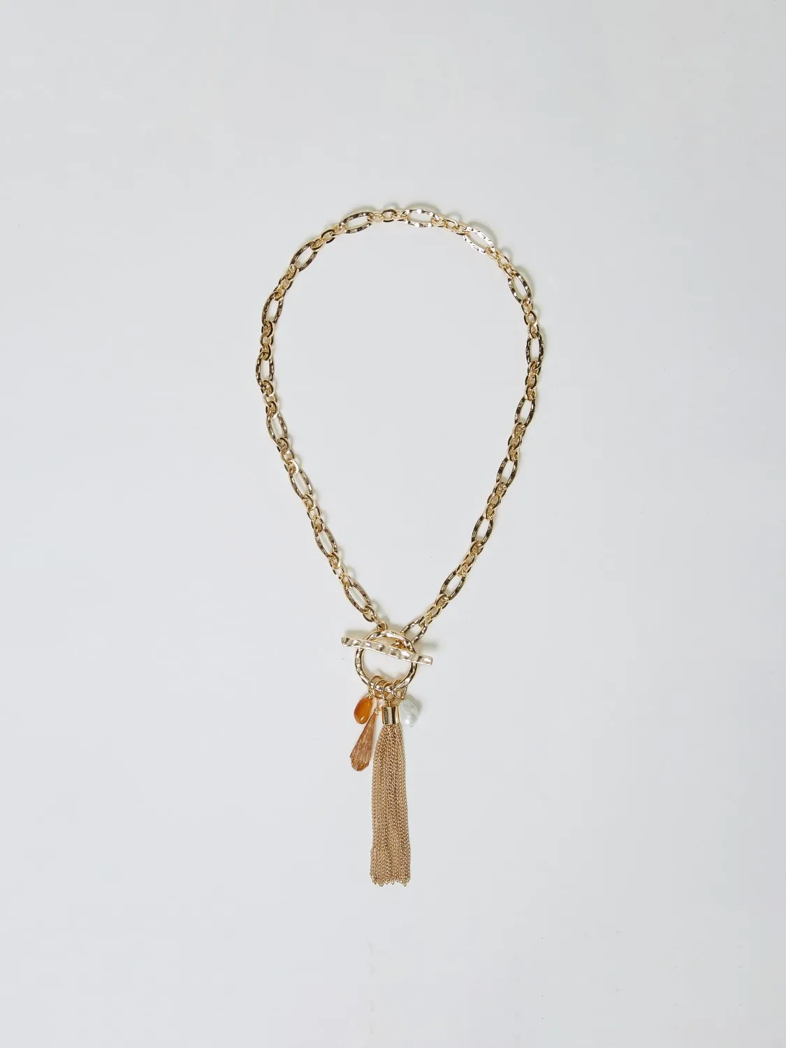 Collana Twinset in ottone con ciondoli