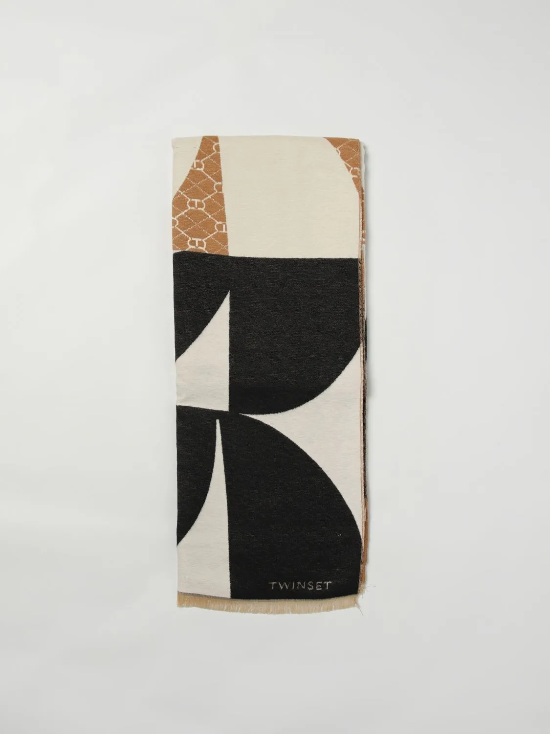 Sciarpa Twinset in modal con stampa all over