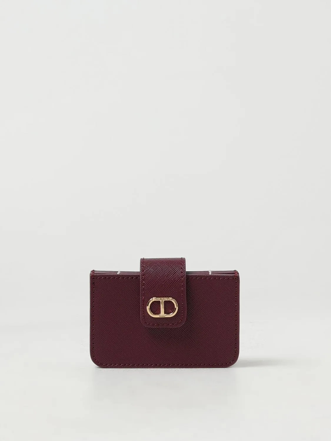 Portacarte di credito Twinset in pelle sintetica a grana stampa Floral T