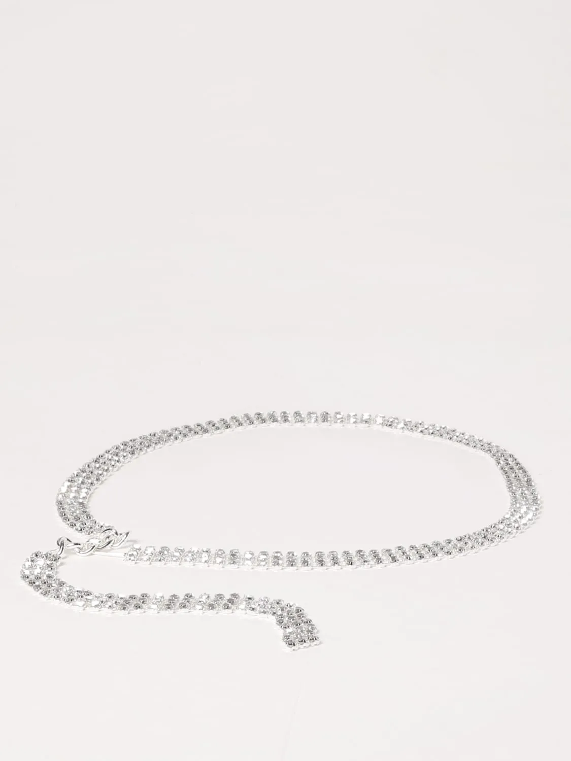 Cintura Twinset - Actitude in maglia metallica con strass incastonati