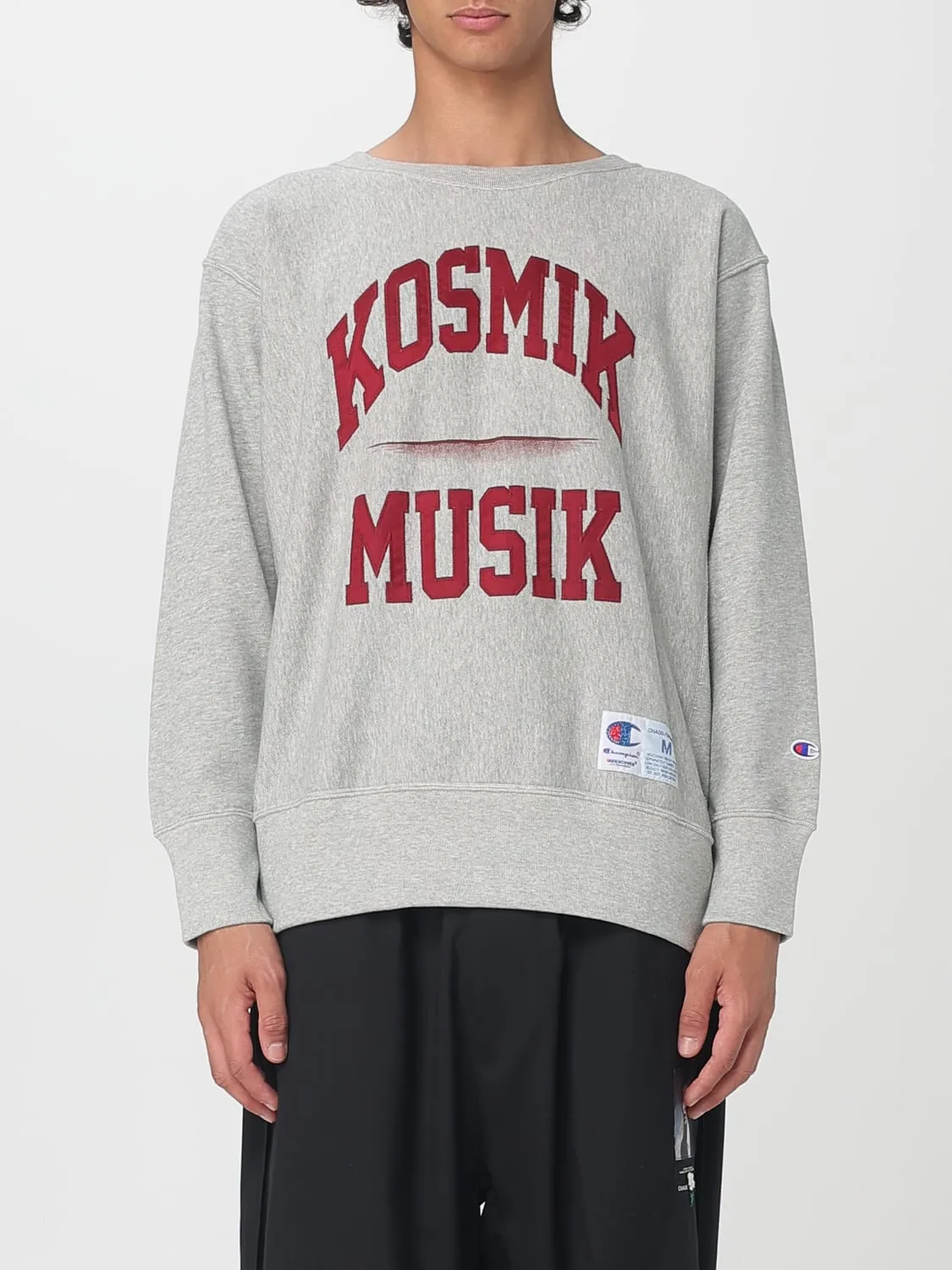 Felpa a girocollo in cotone con logo Undercover