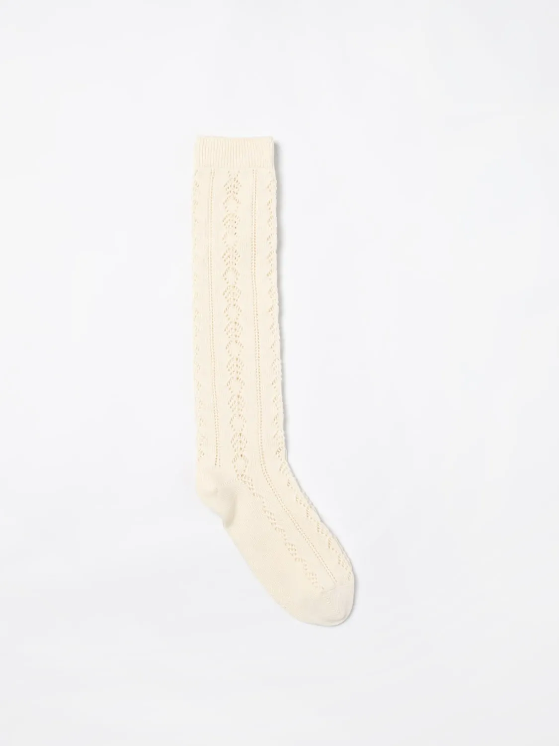 Calze Valentino in maglia traforata di cotone